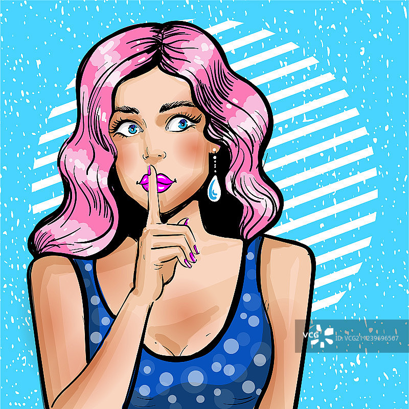 波普艺术展示女性图片素材