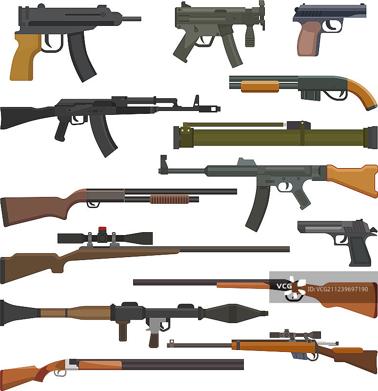 枪军事武器或军队手枪和战争图片素材