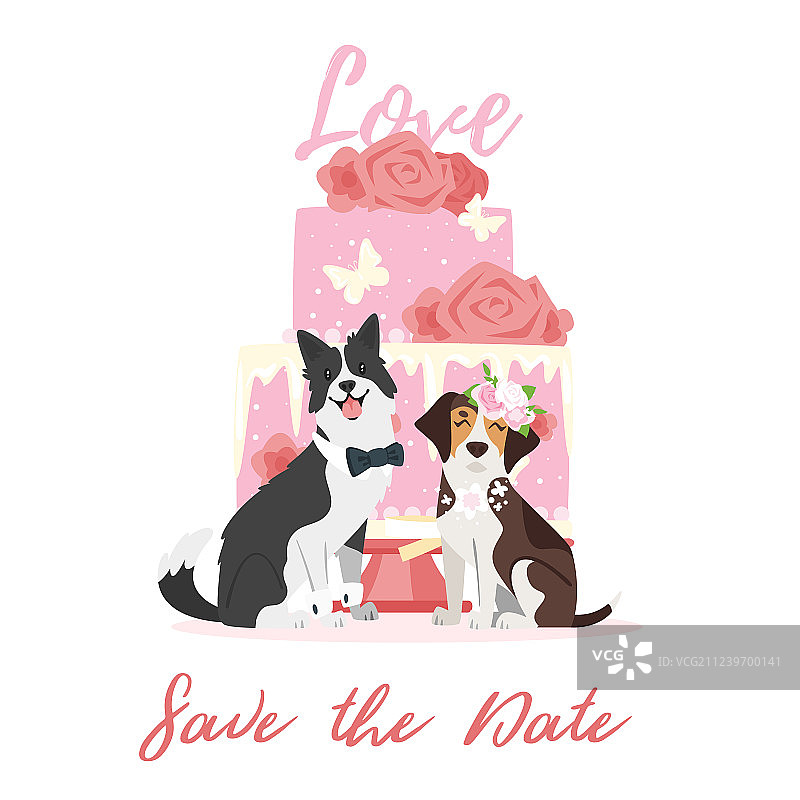 有狗狗的婚礼图片素材