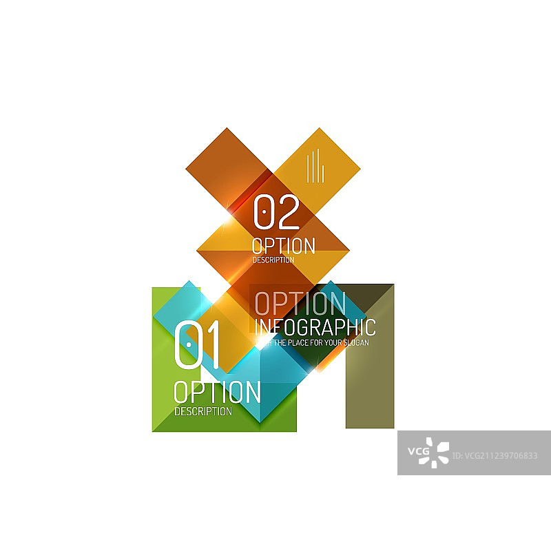 创意几何商务信息图图片素材