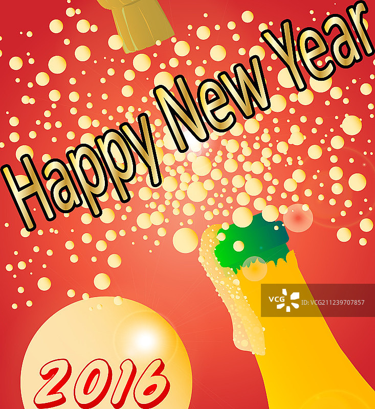 新年酒瓶图片素材