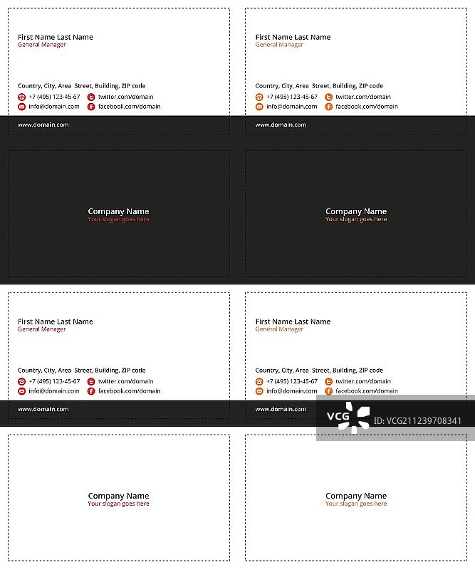 专业商务名片图片素材