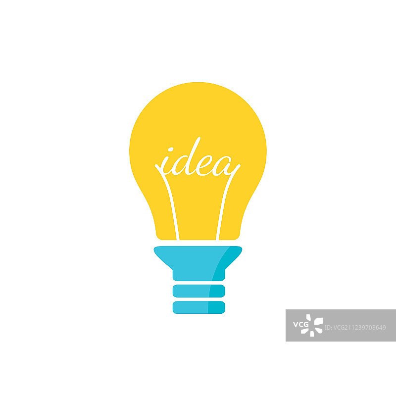 灯泡标志的新想法图片素材