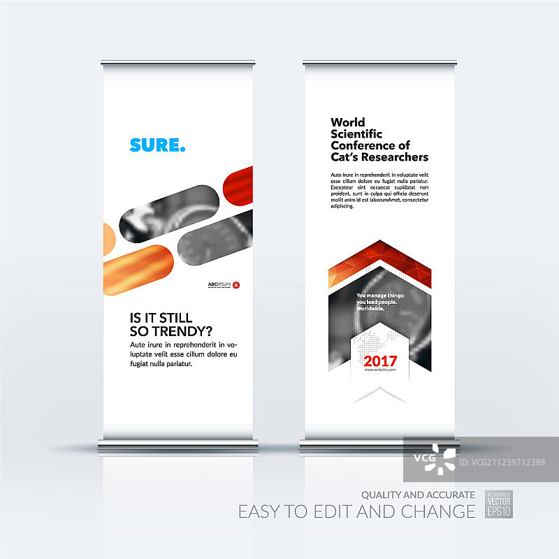 抽象业务集现代卷起来图片素材