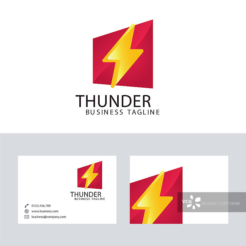 雷霆力量标志设计图片素材