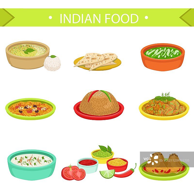 印度特色菜肴合集图片素材