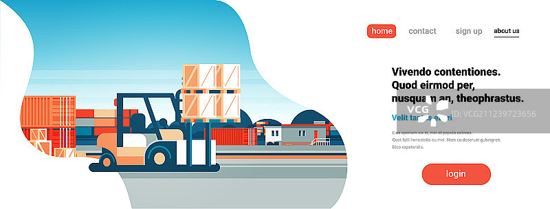 叉车装载机托盘堆垛车设备图片素材