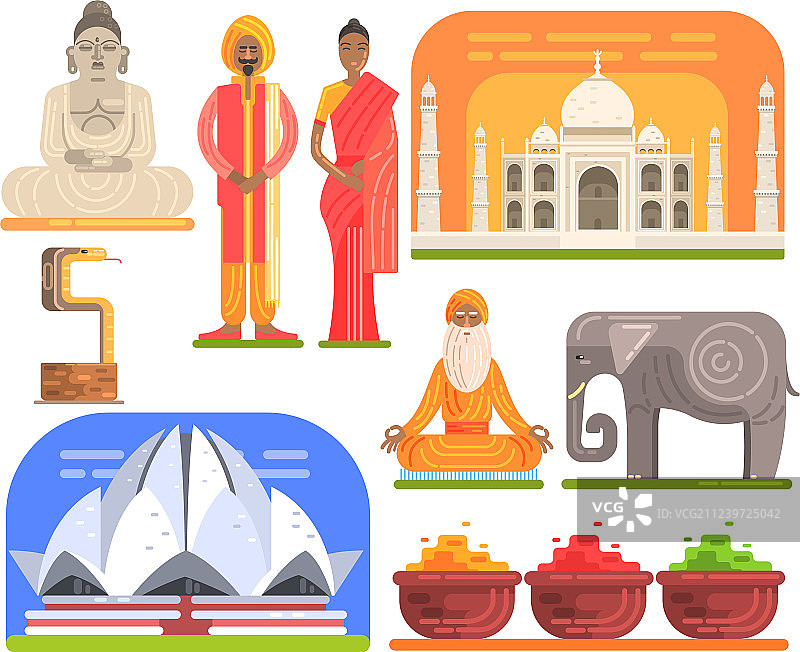 印度著名旅游景点图片素材