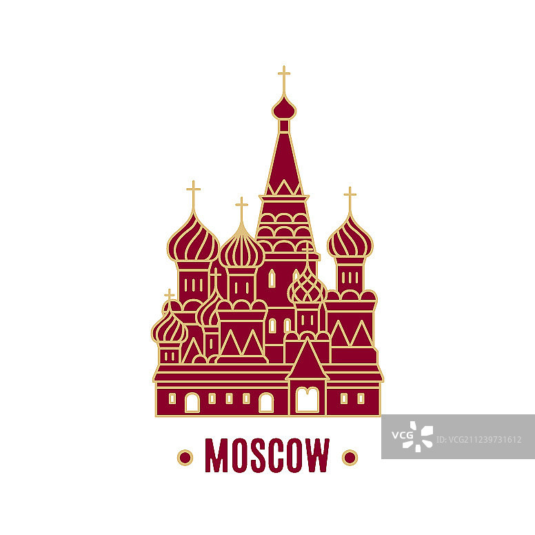 圣瓦西里大教堂独立图图片素材