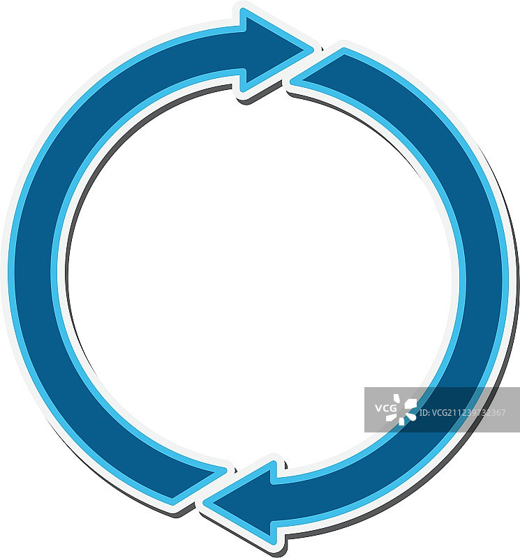 蓝色箭头方向设计图片素材