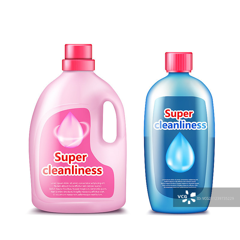 品牌家用化学品塑料瓶图片素材