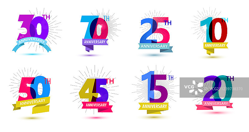 周年纪念日组合素材图片素材