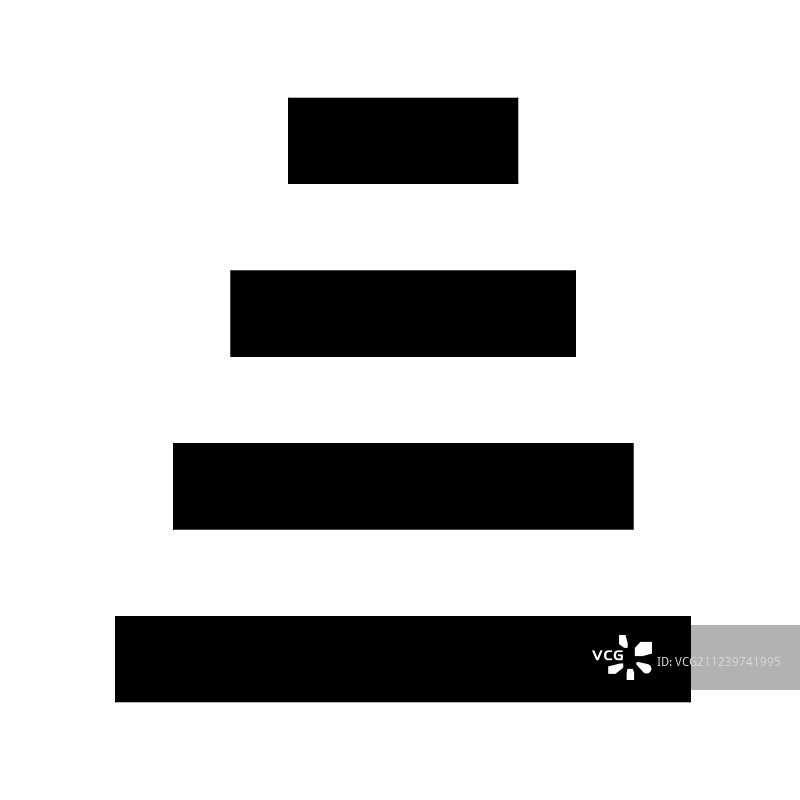 白色背景上的阶梯图标图片素材