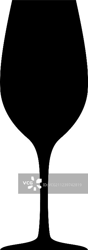 黑色酒杯剪影图片素材