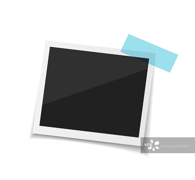 记住每个瞬间宝丽来照片套装图片素材