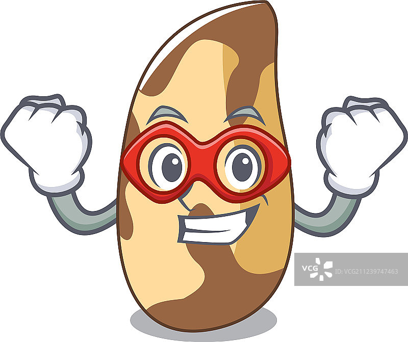 卡通巴西坚果超级英雄图片素材
