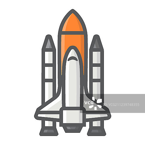 太空飞船轮廓图标图片素材