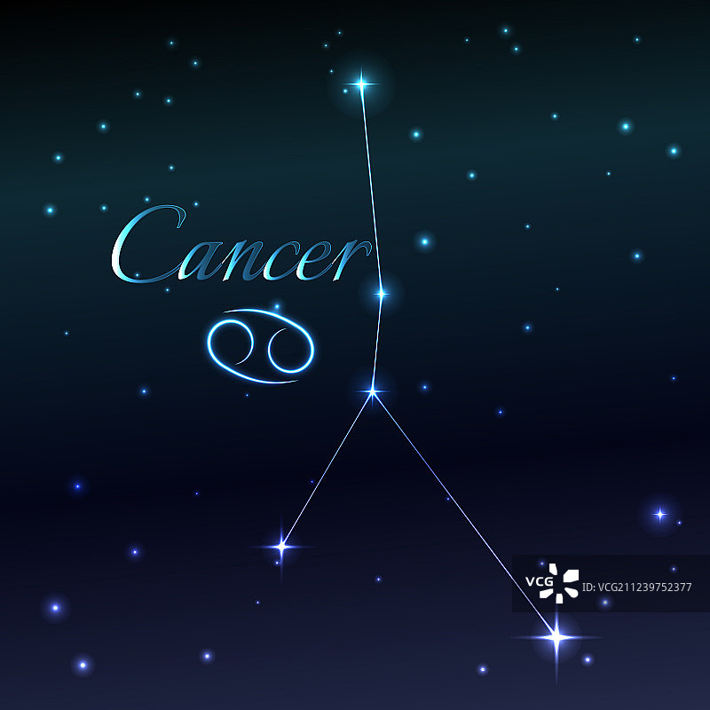 巨蟹座星座水象标志图片素材