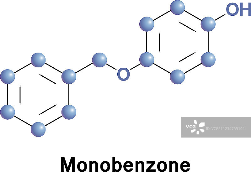 莫诺苯宗或苄基羟基苯酚图片素材