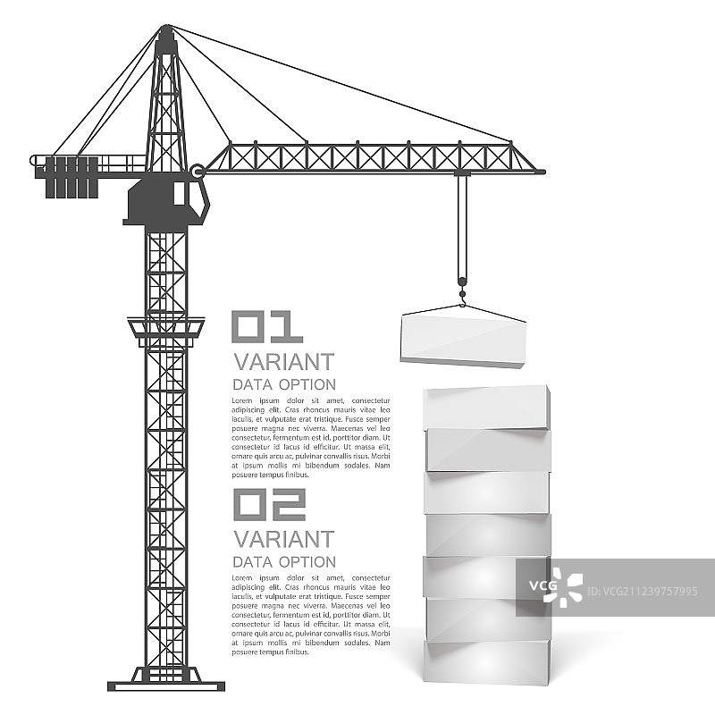 起重机装载箱子图片素材