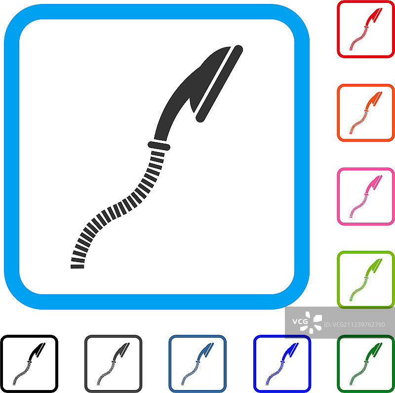 灵活淋浴框图标图片素材