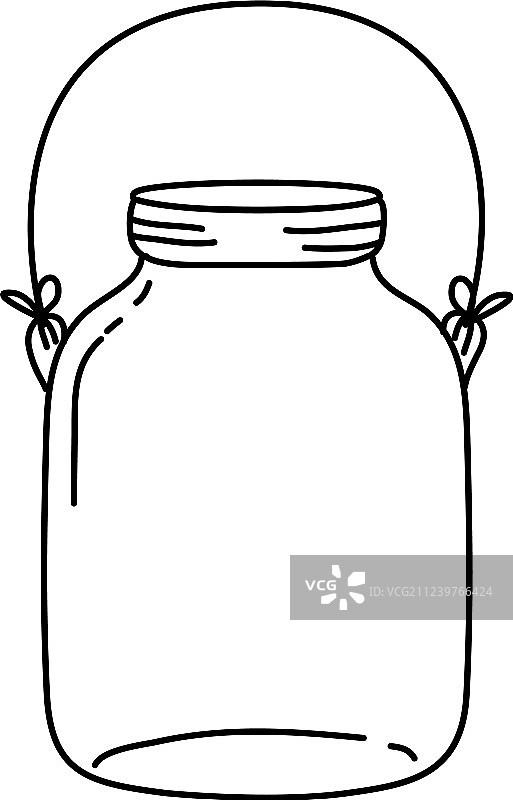 带金属丝把手的中号玻璃杯图片素材