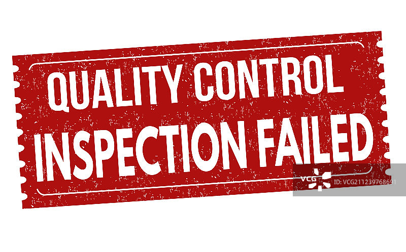 检查失败的Grunge橡胶印章图片素材