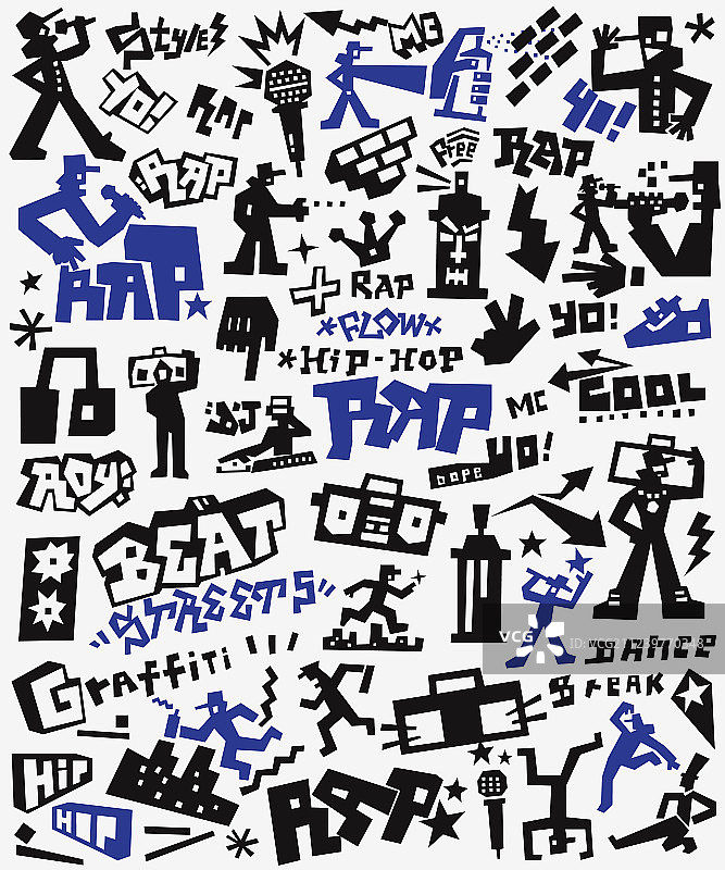说唱涂鸦图片素材