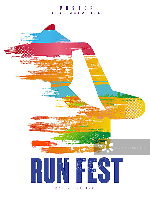 马拉松赛事跑步活动海报模板图片素材