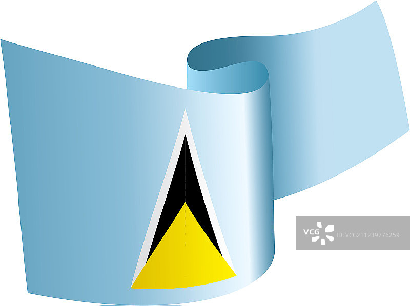 圣卢西亚国旗图片素材