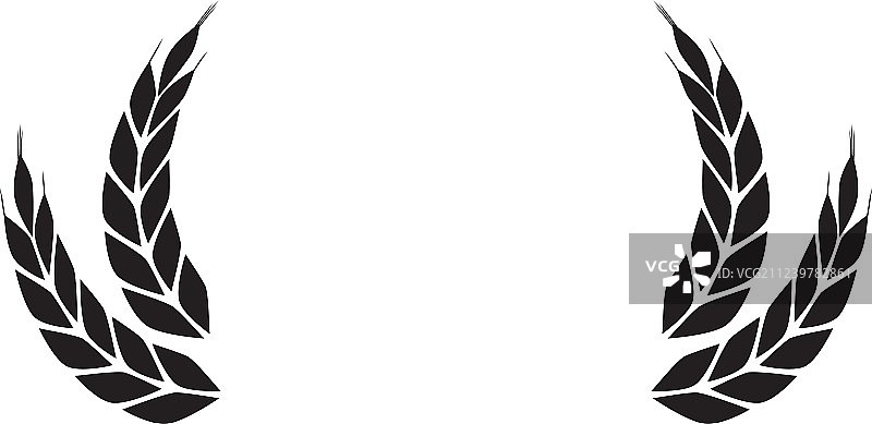 树叶花环装饰图片素材