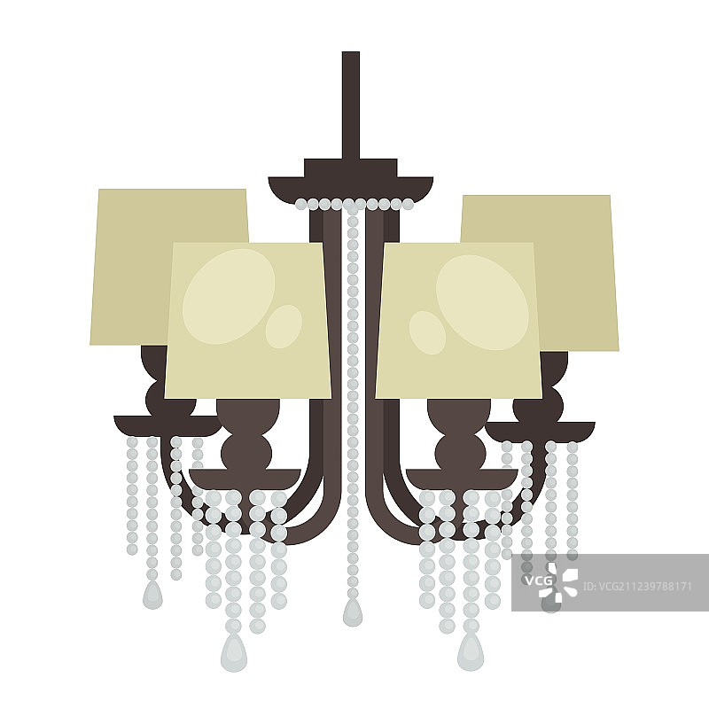 孤立的室内灯具设计图片素材