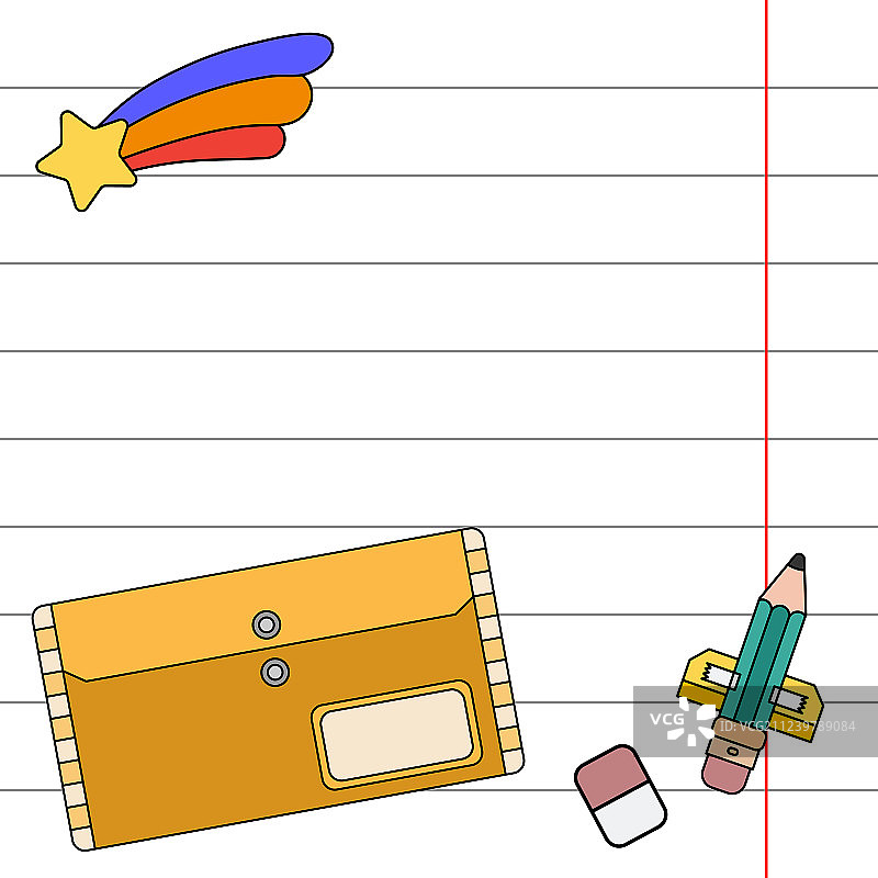 彩色邀请函明信片礼品标签学校图片素材