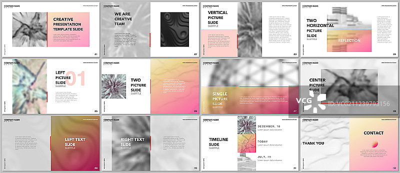 最小演示文稿设计作品集图片素材