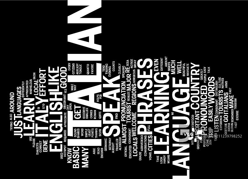 学习如何用意大利语交流图片素材