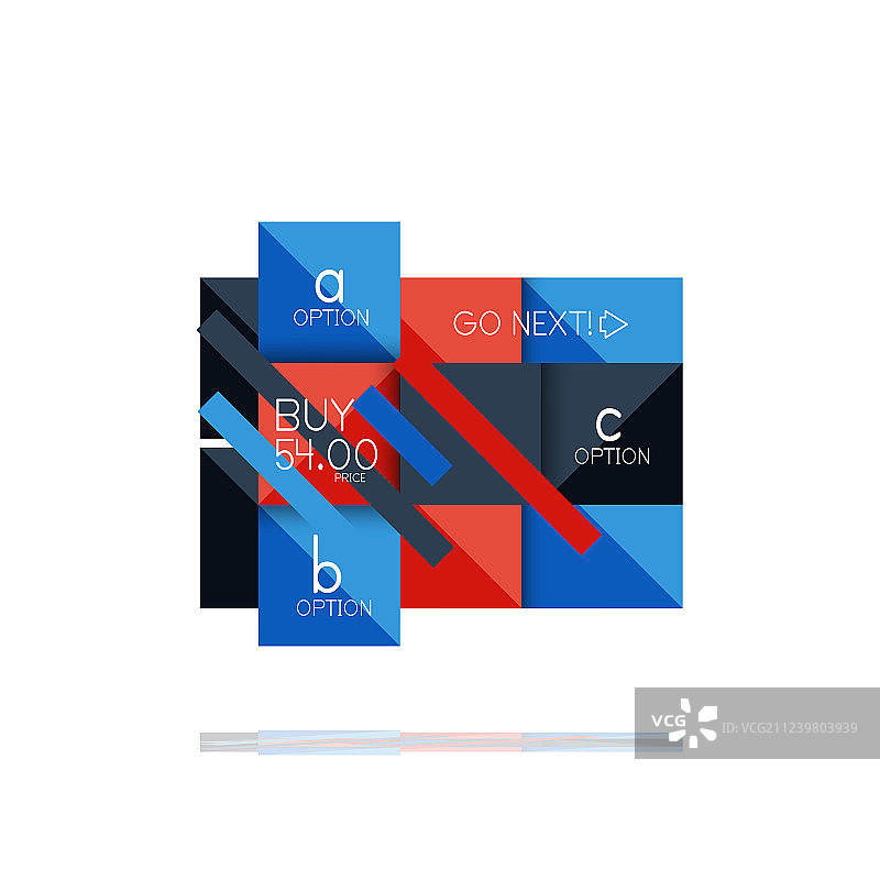 广场选项信息图表横幅数据和图片素材