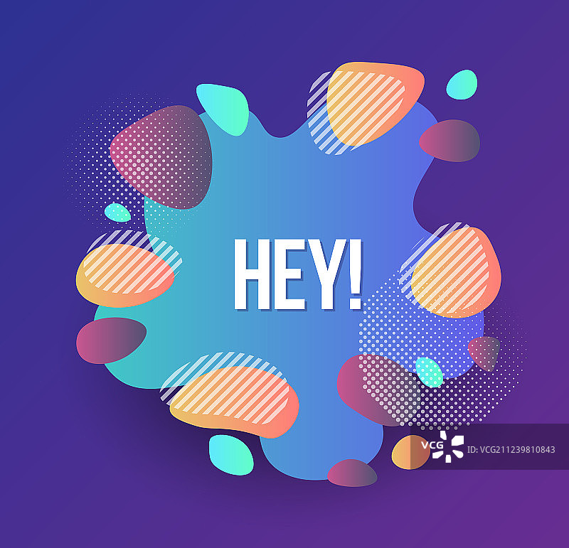 抽象现代图形元素动态组合图片素材