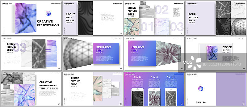 最小演示文稿设计作品集图片素材