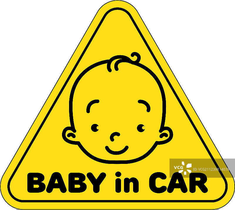 车贴宝宝图片素材