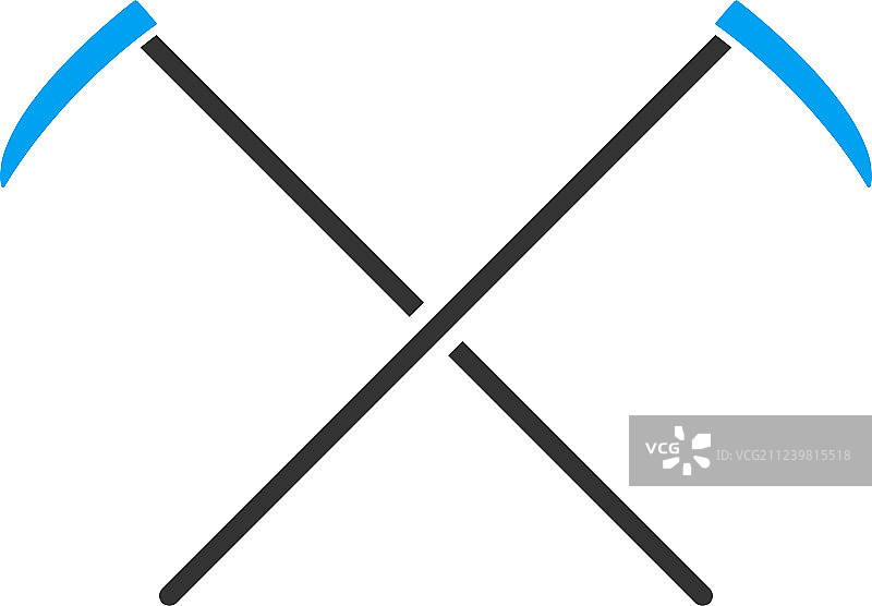 镰刀扁平图标图片素材