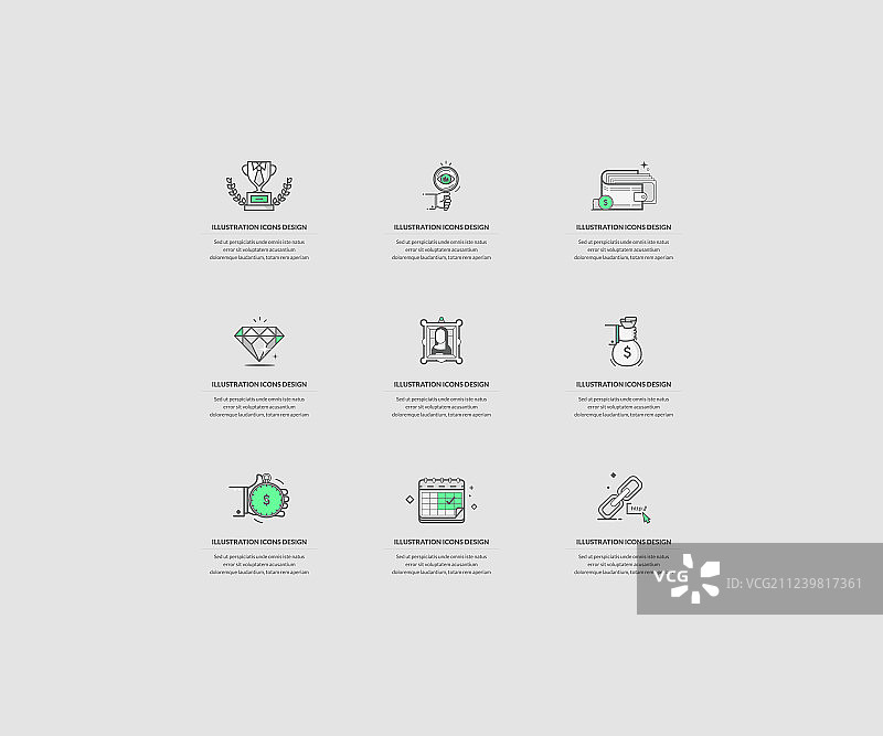 商业和金融图标图片素材