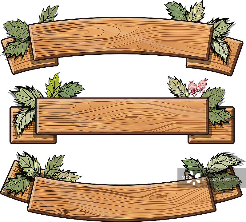 绿叶木盘合集图片素材