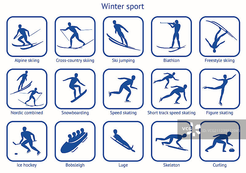 冬季运动与游戏图片素材