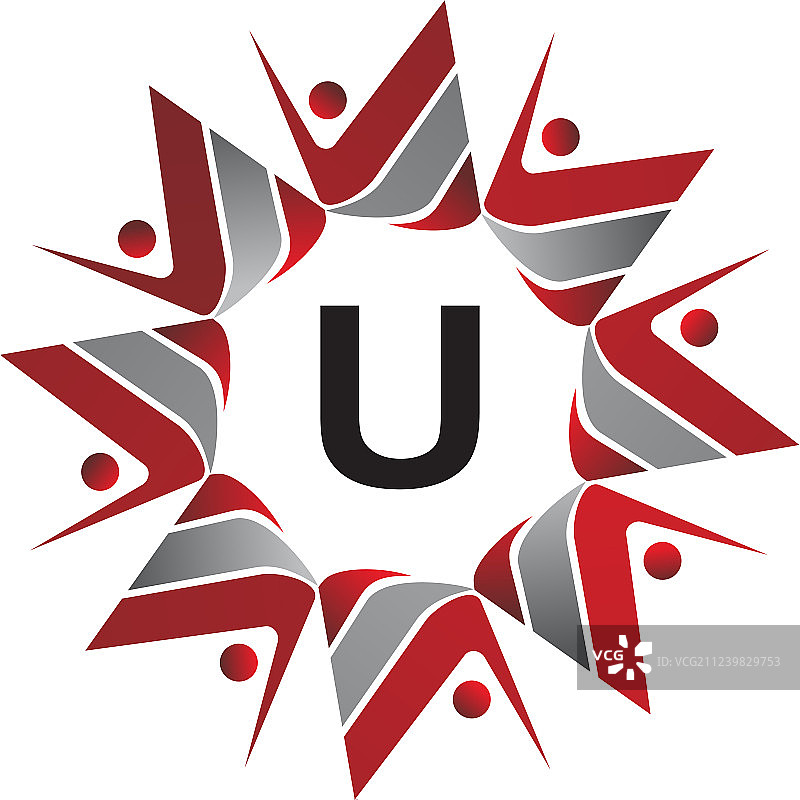 指导成功持续性首字母U图片素材