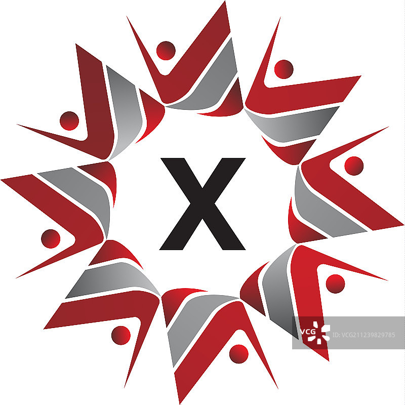 指导成功持续性首字母X图片素材