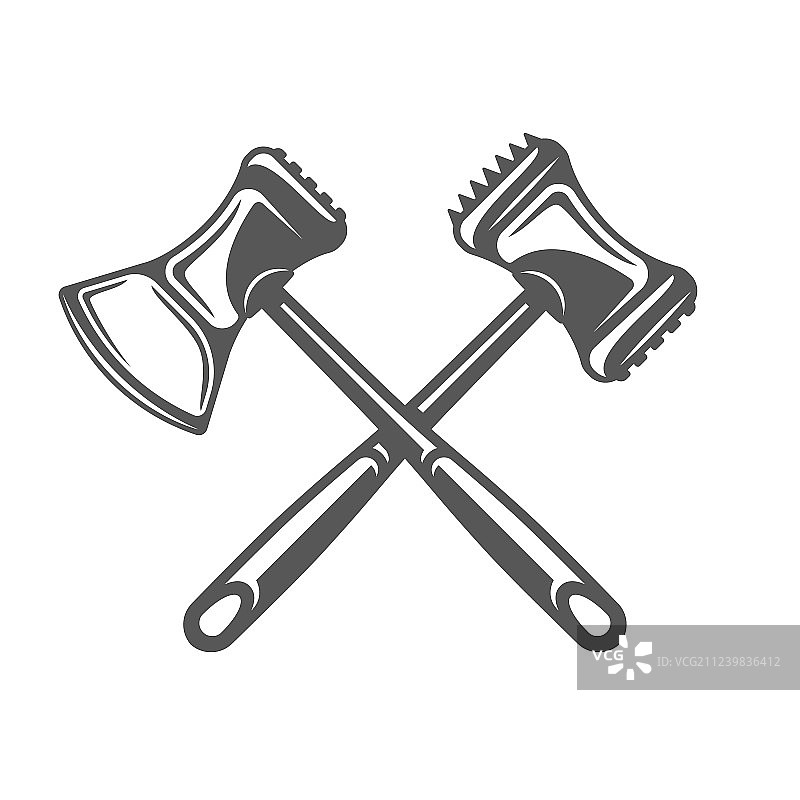 白色背景上的松肉锤图片素材