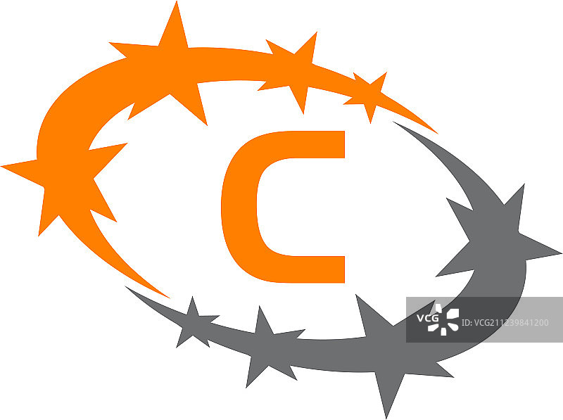 飞镖成功教练初始字母C图片素材