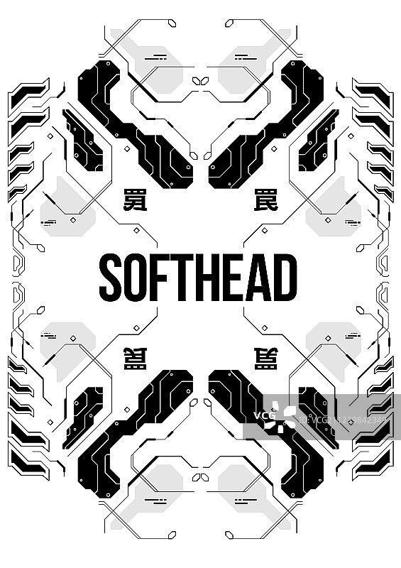 日式赛博朋克未来主义海报图片素材