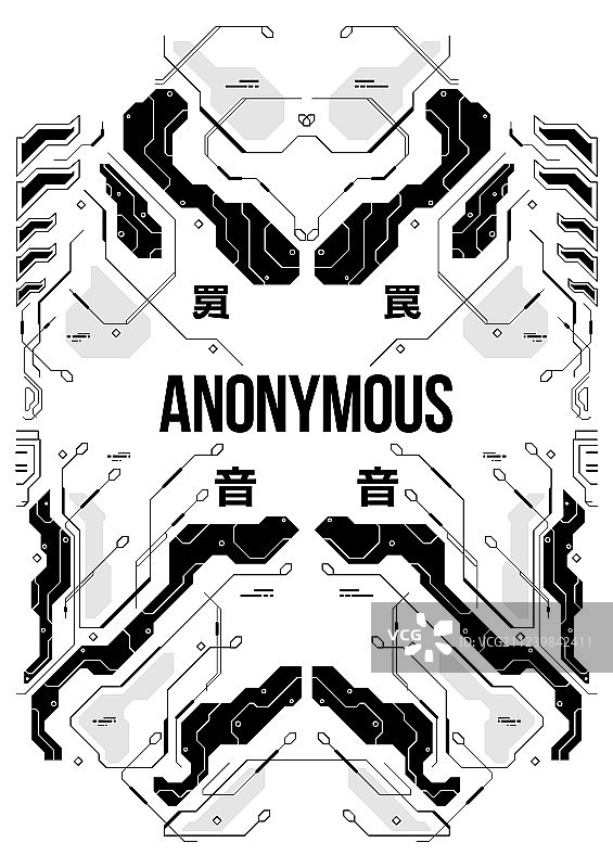 日式赛博朋克未来主义海报图片素材