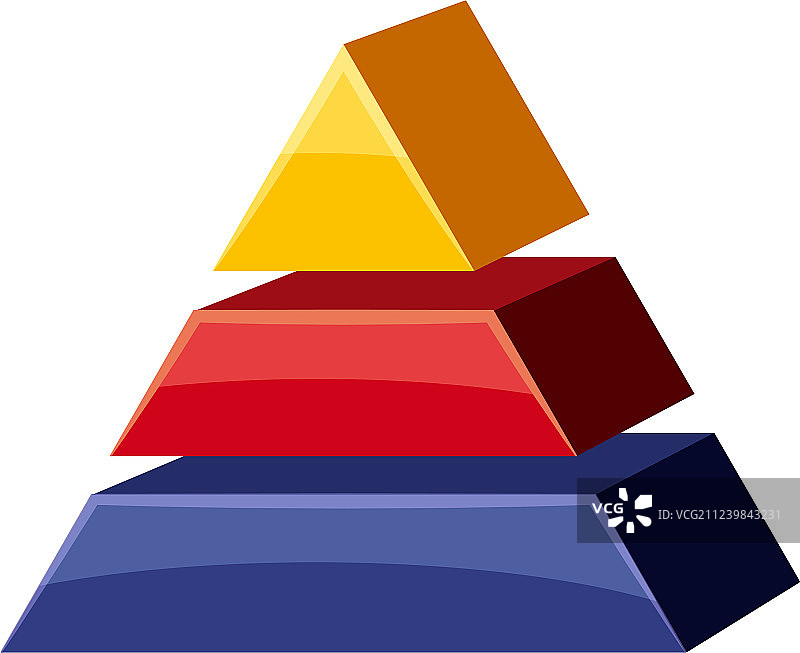 彩色三角形分割图标卡通风格图片素材